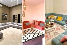 مبل خلیجی مدل ال شیک و فانتزی (جدیدترین مدل های ترند امسال ۱۴۰۴ - ۲۰۲۵)