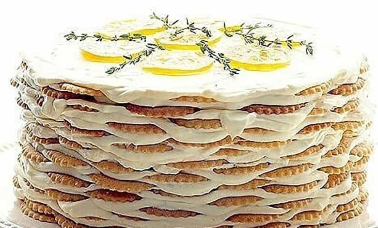 مواد لازم و آموزش کیک بیسکوییت لیمویی خانگی (مرحله به مرحله)
