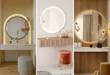 میز آرایش مینیمال سفید (جدیدترین مدل های ترند امسال ۱۴۰۴ - ۲۰۲۵)