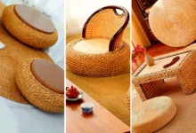 میز صندلی حصیری مدرن و لوکس (جدیدترین مدل های ترند امسال ۱۴۰۴ - ۲۰۲۵)
