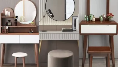میز میکاپ چوبی شیک (جدیدترین مدل های ترند امسال ۱۴۰۴ - ۲۰۲۵)