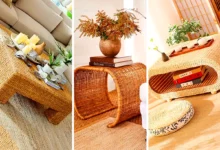میز و صندلی حصیری (جدیدترین مدل های ترند امسال ۱۴۰۴ - ۲۰۲۵)
