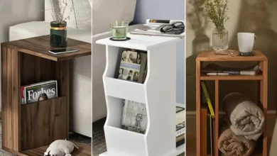 میز چوبی مدرن کنار مبلی (جدیدترین مدل های ترند امسال ۱۴۰۴ - ۲۰۲۵)