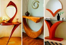میز کنسول چوبی فوق مدرن (جدیدترین مدل های ترند امسال ۱۴۰۴ - ۲۰۲۵)