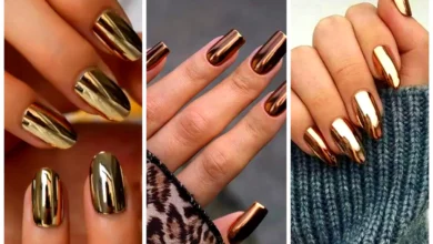 ناخن آینه‌ای براق خاص (جدیدترین مدل های ترند امسال ۱۴۰۴ - ۲۰۲۵)