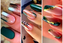 ناخن اکلیلی شیک زنانه (جدیدترین مدل های ترند امسال ۱۴۰۴ - ۲۰۲۵)