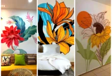 نقاشی دیواری مدرن اتاق خواب (جدیدترین مدل های ترند امسال ۱۴۰۴ - ۲۰۲۵)