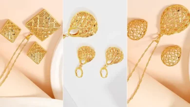 نیم ست طلا زنانه جدید (جدیدترین مدل های ترند امسال ۱۴۰۴ - ۲۰۲۵)