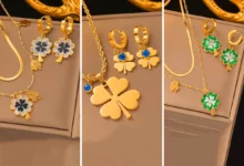 نیمست طلا شبدر بخت (جدیدترین مدل های ترند امسال ۱۴۰۴ - ۲۰۲۵)