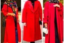 پالتو قرمز فوتر گرم بالا (جدیدترین مدل های ترند امسال ۱۴۰۴ - ۲۰۲۵)