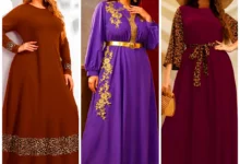 پیراهن بلند طرحدار زنانه (جدیدترین مدل های ترند امسال ۱۴۰۴ - ۲۰۲۵)