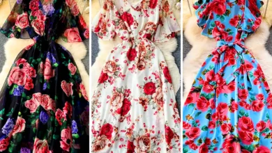 پیراهن حریر گل‌گلی (جدیدترین مدل های ترند امسال ۱۴۰۴ - ۲۰۲۵)