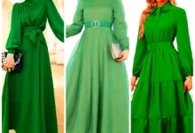 پیراهن ساتن آمریکایی مجلسی (جدیدترین مدل های ترند امسال ۱۴۰۴ - ۲۰۲۵)