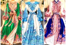 پیراهن مجلسی آستین بلند (جدیدترین مدل های ترند امسال ۱۴۰۴ - ۲۰۲۵)