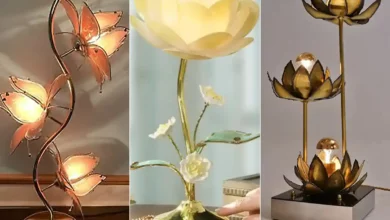چراغ خواب رومیزی طرح گل (جدیدترین مدل های ترند امسال ۱۴۰۴ - ۲۰۲۵)