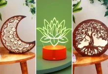 چراغ خواب چوبی سه بعدی (جدیدترین مدل های ترند امسال ۱۴۰۴ - ۲۰۲۵)