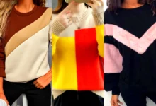 ژاکت بافتنی رنگی رنگی (جدیدترین مدل های ترند امسال ۱۴۰۴ - ۲۰۲۵)