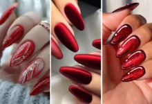 ژلیش ناخن قرمز جیغ (جدیدترین مدل های ترند امسال ۱۴۰۴ - ۲۰۲۵)