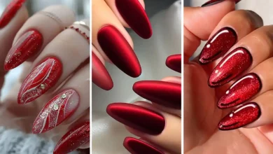 ژلیش ناخن قرمز جیغ (جدیدترین مدل های ترند امسال ۱۴۰۴ - ۲۰۲۵)