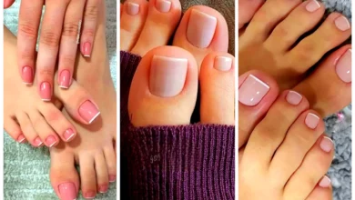 ژلیش ناخن پا صدفی (جدیدترین مدل های ترند امسال ۱۴۰۴ - ۲۰۲۵)
