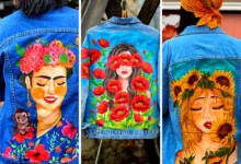 کت جین نقاشی شده شیک (جدیدترین مدل های ترند امسال ۱۴۰۴ - ۲۰۲۵)