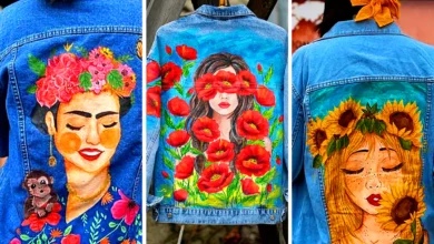 کت جین نقاشی شده شیک (جدیدترین مدل های ترند امسال ۱۴۰۴ - ۲۰۲۵)