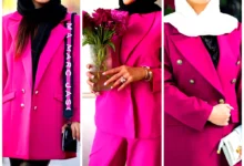 کت سرخابی مجلسی (جدیدترین مدل های ترند امسال ۱۴۰۴ - ۲۰۲۵)