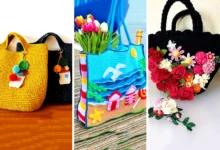 کیف بافتنی فانتزی رنگارنگ (جدیدترین مدل های ترند امسال ۱۴۰۴ - ۲۰۲۵)