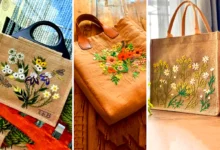 کیف دسته دار کنفی گلدوزی شده (جدیدترین مدل های ترند امسال ۱۴۰۴ - ۲۰۲۵)
