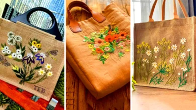 کیف دسته دار کنفی گلدوزی شده (جدیدترین مدل های ترند امسال ۱۴۰۴ - ۲۰۲۵)