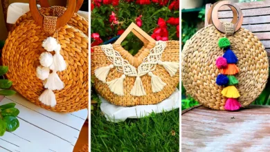 کیف گرد حصیری (جدیدترین مدل های ترند امسال ۱۴۰۴ - ۲۰۲۵)