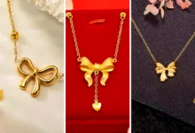 گردنبند شیک و ظریف پاپیونی (جدیدترین مدل های ترند امسال ۱۴۰۴ - ۲۰۲۵)