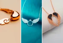 گردنبند ظریف بال فرشته (جدیدترین مدل های ترند امسال ۱۴۰۴ - ۲۰۲۵)