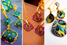گردنبند میناکاری چینی (جدیدترین مدل های ترند امسال ۱۴۰۴ - ۲۰۲۵)