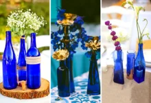 گلدان آبی دکوراتیو (جدیدترین مدل های ترند امسال ۱۴۰۴ - ۲۰۲۵)