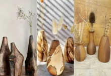 گلدان مینیمال و ترند چوبی (جدیدترین مدل های ترند امسال ۱۴۰۴ - ۲۰۲۵)