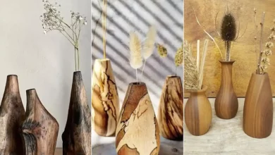 گلدان مینیمال و ترند چوبی (جدیدترین مدل های ترند امسال ۱۴۰۴ - ۲۰۲۵)