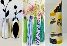 گلدون استوانه‌ای سفالی (جدیدترین مدل های ترند امسال ۱۴۰۴ - ۲۰۲۵)