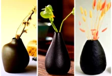 گلدون دکوری زغالی (جدیدترین مدل های ترند امسال ۱۴۰۴ - ۲۰۲۵)