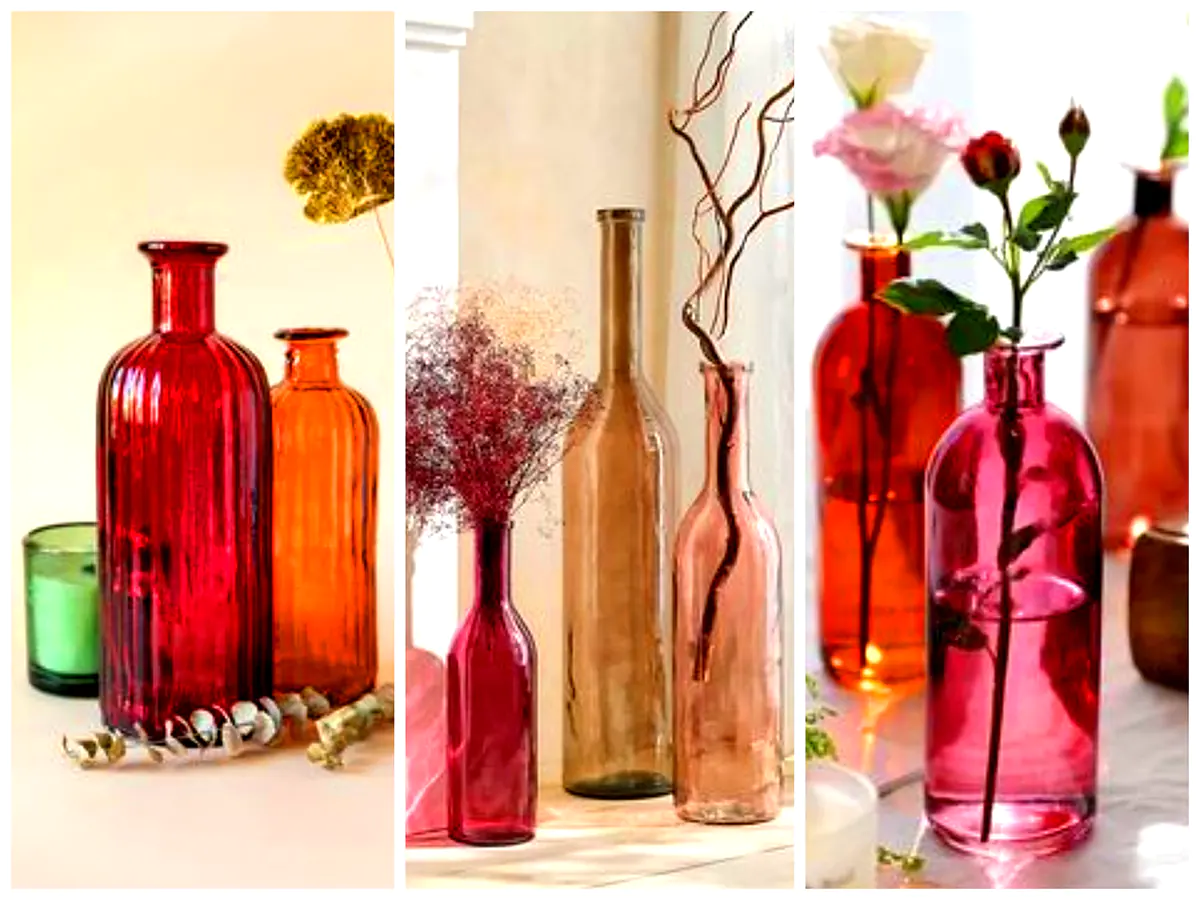 گلدون شیشه ای رنگی (جدیدترین مدل های ترند امسال ۱۴۰۴ - ۲۰۲۵)