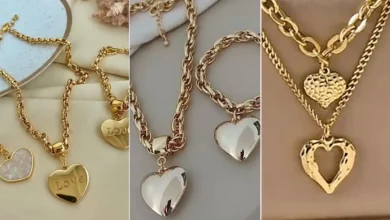گلوبند طلا قلبی شیک و خاص (جدیدترین مدل های ترند امسال ۱۴۰۴ - ۲۰۲۵)
