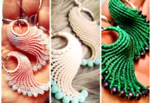 گوشواره بال فرشته مکرومه (جدیدترین مدل های ترند امسال ۱۴۰۴ - ۲۰۲۵)