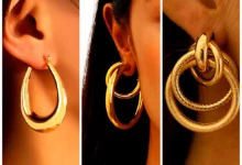 گوشواره حلقه ای بزرگ طلا (جدیدترین مدل های ترند امسال ۱۴۰۴ - ۲۰۲۵)