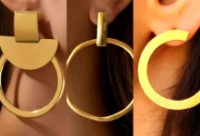 گوشواره حلقه ای مدرن (جدیدترین مدل های ترند امسال ۱۴۰۴ - ۲۰۲۵)