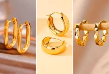 گوشواره حلقه‌ای مدل‌دار (جدیدترین مدل های ترند امسال ۱۴۰۴ - ۲۰۲۵)