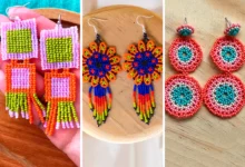 گوشواره دست ساز مهره ای (جدیدترین مدل های ترند امسال ۱۴۰۴ - ۲۰۲۵)