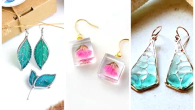 گوشواره رنگی شیشه ای (جدیدترین مدل های ترند امسال ۱۴۰۴ - ۲۰۲۵)