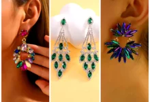 گوشواره رنگی شیک (جدیدترین مدل های ترند امسال ۱۴۰۴ - ۲۰۲۵)