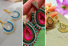 گوشواره رنگی و خلاقانه مهره‌ای (جدیدترین مدل های ترند امسال ۱۴۰۴ - ۲۰۲۵)