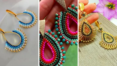 گوشواره رنگی و خلاقانه مهره‌ای (جدیدترین مدل های ترند امسال ۱۴۰۴ - ۲۰۲۵)